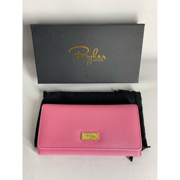 bryker hyde Handbags - Bryker Hyde Pink Wallet Snap Front Lots of Pockets Barbie Pink New in box